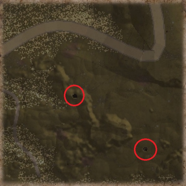 Höhlen lassen sich über die Karte leicht finden!