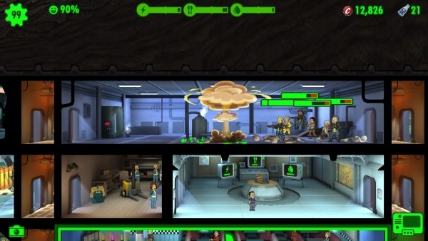 Fallout Shelter - Mr. Handy Explosion