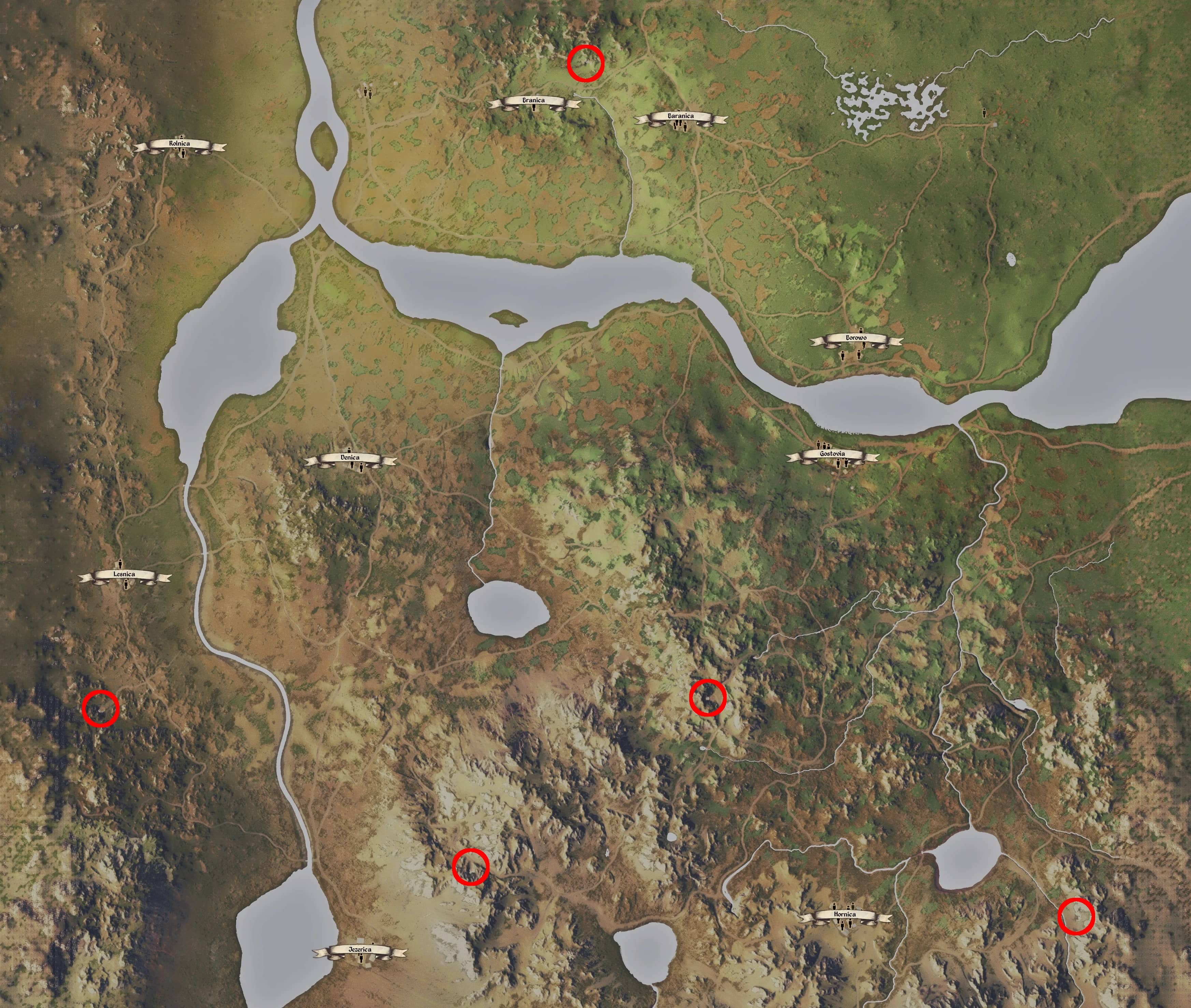 Standorte aller Höhlen (Karte) – Medieval Dynasty – games-blog.de